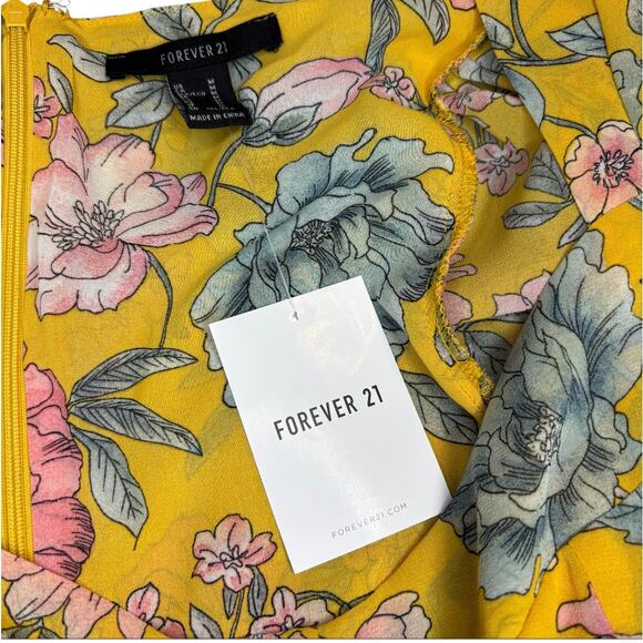 Go-Go Girl Floral Mini Dress Womens Boho Cottagecore Romantic NWT Festival Fall - Picture 8 of 9